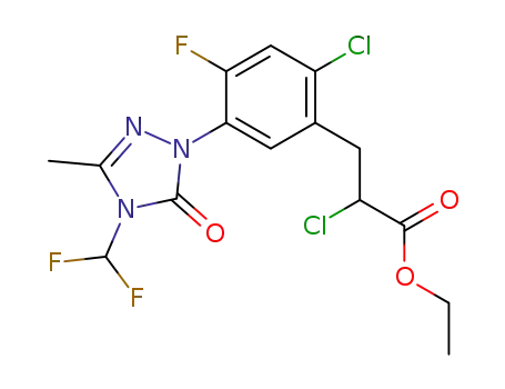 Molecular Structure of 128639-02-1 (CARFENTRAZONE-ETHYL)