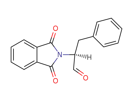 Molecular Structure of 55722-86-6 (2H-Isoindole-2-acetaldehyde, 1,3-dihydro-1,3-dioxo-a-(phenylmethyl)-,
(S)-)