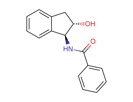Molecular Structure of 174759-68-3 (N-((1S,2S)-2-Hydroxy-indan-1-yl)-benzamide)