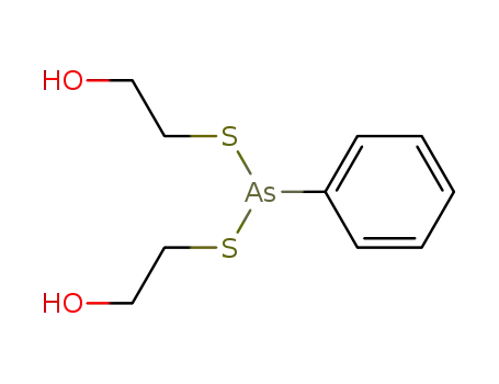 Molecular Structure of 41922-87-6 (phenylarsonodithious acid bis-(2-hydroxy-ethyl) ester)