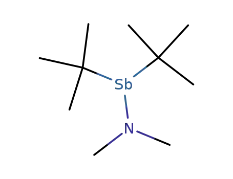 Molecular Structure of 30364-05-7 ((t-C<sub>4</sub>H<sub>9</sub>)2SbN(CH<sub>3</sub>)2)