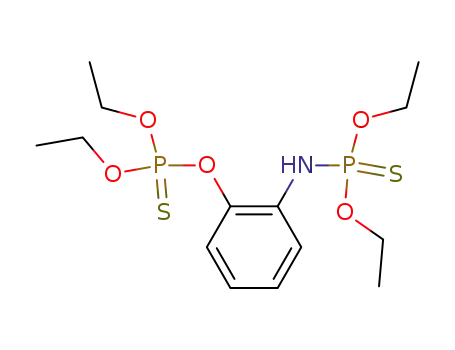 Molecular Structure of 106259-91-0 (O-<o-<(diethoxyphosphinothioyl)-amino>phenyl> O,O-diethyl phosphorothioate)