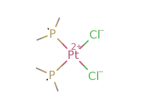 Molecular Structure of 19471-47-7 (Platinum, dichlorobis(trimethylphosphine)-)