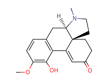 Molecular Structure of 510-66-7 ((4aS,7aR)-3,4,6,7,7a,8-Hexahydro-12-hydroxy-11-methoxy-7-methyldibenz[d,f]indol-2(5H)-one)
