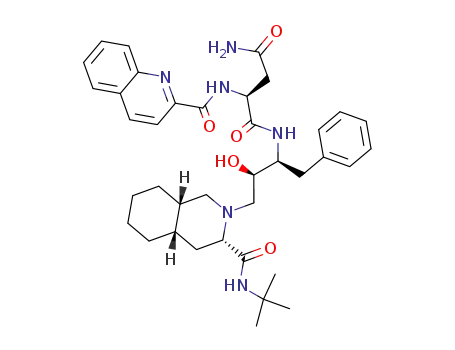 Molecular Structure of 127779-20-8 (Saquinavir)