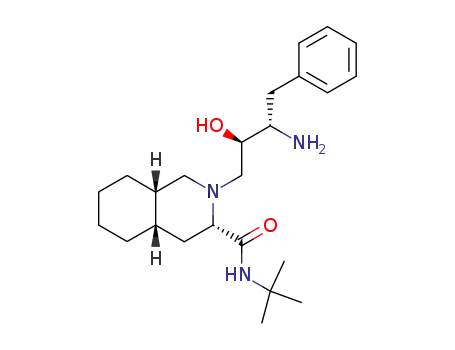 Molecular Structure of 136522-17-3 ((3S,4a,8aS)-2-[(2R,3S)-3-Amino-2-hydroxy-4-phenylbutyl]-N-tert-butyldecahydroisoquinolin-3-carboxamide)