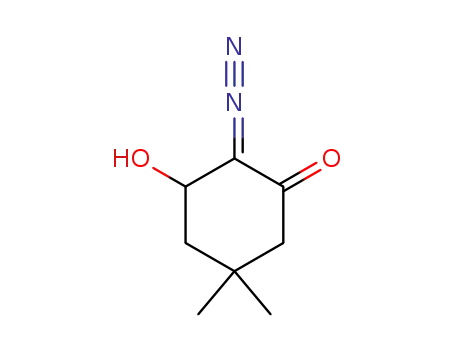 Molecular Structure of 79671-63-9 (2-Diazo-3-hydroxy-5,5-dimethyl-1-cyclohexanone)
