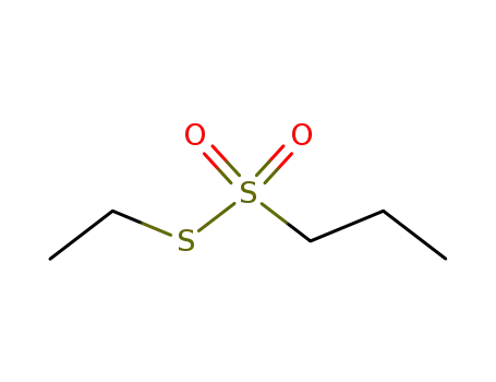 Molecular Structure of 2043-79-0 (propane-1-thiosulfonic acid <i>S</i>-ethyl ester)