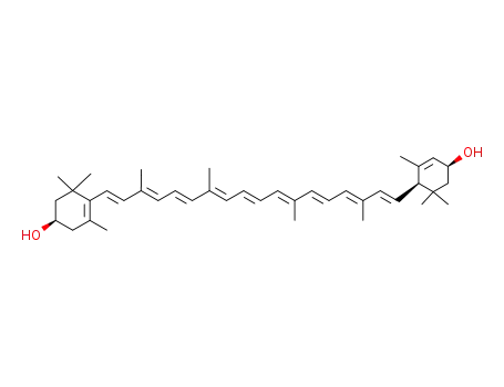 Molecular Structure of 38327-39-8 (b,e-Carotene-3,3'-diol)