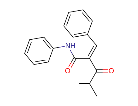 Molecular Structure of 222320-29-8 (4-Methyl-3-oxo-N-phenyl-2(phenylmethylene)pentanamide)