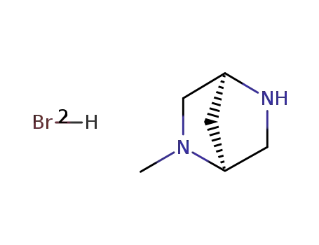 Molecular Structure of 125224-64-8 ((1R)-2-Methyl-2,5-diazabicyclo[2.2.1]heptane dihydrobromide)