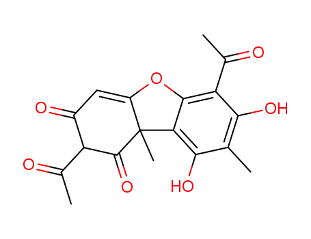 Molecular Structure of 125-46-2 (USNIC ACID)