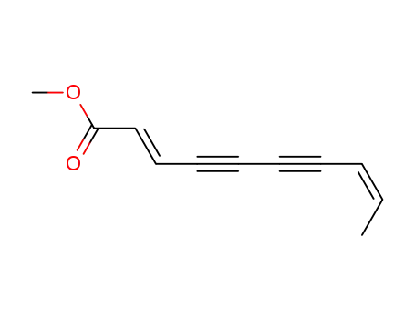 Molecular Structure of 23180-59-8 ((2E,8Z)-2,8-Decadiene-4,6-diynoic acid methyl ester)