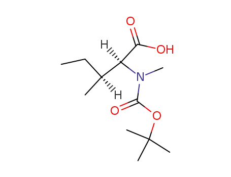 Molecular Structure of 52498-32-5 (Boc-N-Methyl-L-isoleucine)