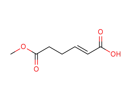 Molecular Structure of 89898-52-2 (2-Hexenedioic acid, 6-methyl ester)