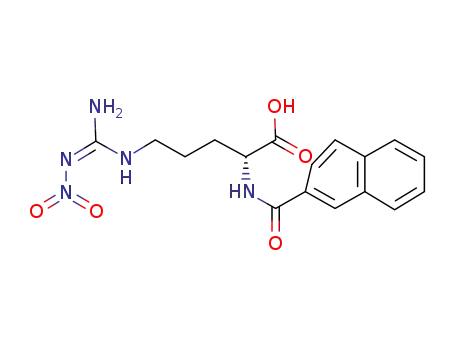 Molecular Structure of 164648-71-9 ((R)-N<sub>5</sub>-[amino(nitroimino)methyl]-N<sub>2</sub>-[(2-naphthyl)carbonyl]-ornithine)
