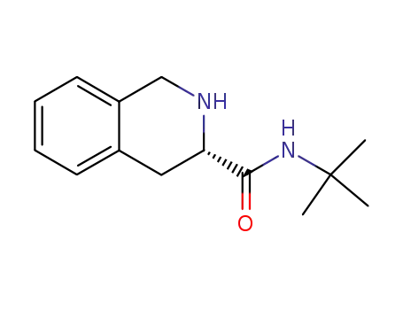 Molecular Structure of 149182-72-9 ((S)-N-tert-Butyl-1,2,3,4-tetrahydroisoquinoline-3-carboxamide)