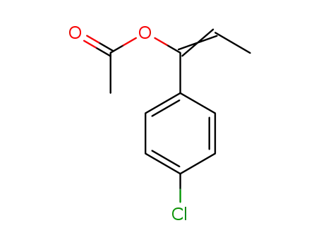 Molecular Structure of 159924-61-5 (4-chloropropiophenone enol acetate)