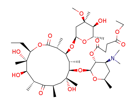 Molecular Structure of 1264-62-6 (Erythromycin ethylsuccinate)