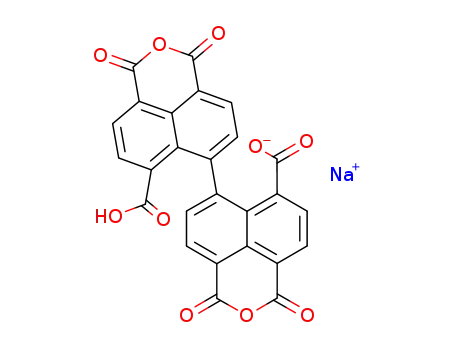 Molecular Structure of 82718-41-0 (1,1'-binaphthyl-4,4',5,5',8,8'-hexacarboxylic acid dianhydride sodium salt)