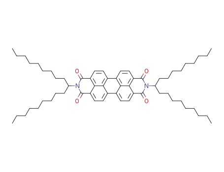Molecular Structure of 130296-48-9 (N,N’-bis-(10-nonadecyl)perylene-3,4,9,10-tetracarboxylic acid diimide)
