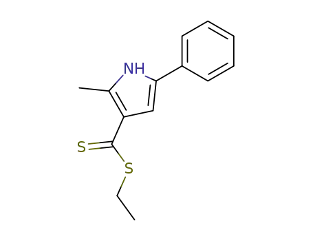 Molecular Structure of 306774-18-5 (ethyl 2-methyl-5-phenylpyrrole-3-carbodithioate)