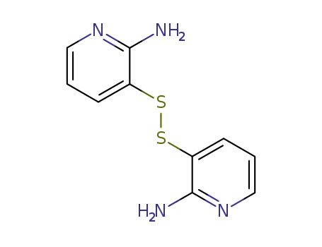 Molecular Structure of 125209-79-2 (3-(2-(2-aminopyridin-3-yl)disulfanyl)pyridin-2-amine)