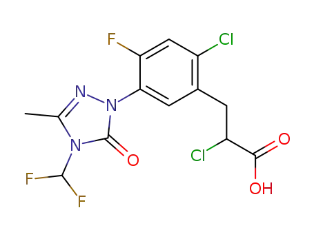 Molecular Structure of 128621-72-7 (carfentrazone-ethyl)