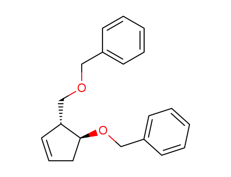 Molecular Structure of 191480-69-0 ((1S.2R)-1-Benzyloxy-2-(benzyloxymethyl)-3-cyclopentene)