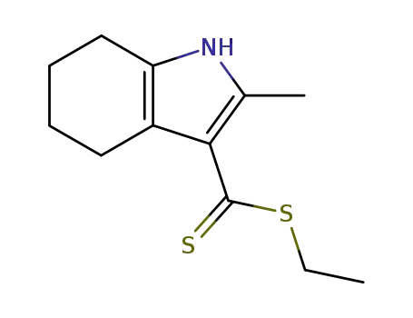 Molecular Structure of 306774-17-4 (ethyl 2-methyl-4,5,6,7-tetrahydroindole-3-carbodithioate)