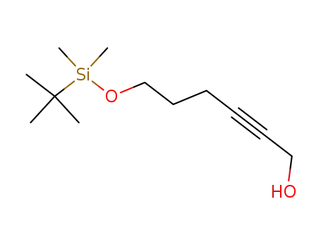 Molecular Structure of 100571-18-4 (2-Hexyn-1-ol, 6-[[(1,1-dimethylethyl)dimethylsilyl]oxy]-)