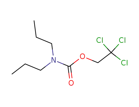 Molecular Structure of 87876-72-0 (Carbamic acid, dipropyl-, 2,2,2-trichloroethyl ester)