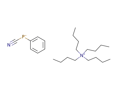 Molecular Structure of 90826-86-1 (Tetra-n-butylammonium-phenylcyanphosphid)