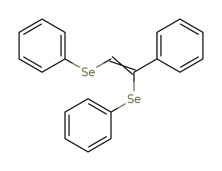 Molecular Structure of 100409-88-9 (Benzene, 1,1'-[(1-phenyl-1,2-ethenediyl)bis(seleno)]bis-)