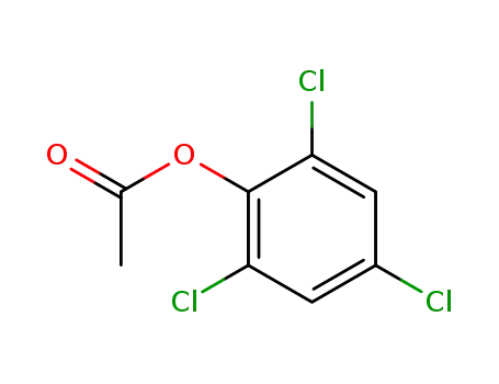 Molecular Structure of 23399-90-8 (2,4,6-TRICHLOROPHENOL ACETATE)