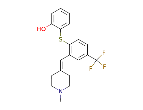 4-<2-(2-hydroxyphenylthio)-5-trifluoromethylbenzylidene>-1-methylpiperidine