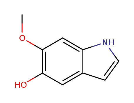 Molecular Structure of 2380-83-8 (5-hydroxy-6-methoxyindole)
