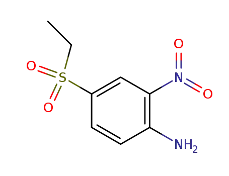 Molecular Structure of 23306-60-7 (4-(ethylsulphonyl)-2-nitroaniline)