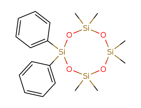 Molecular Structure of 1693-44-3 (2,2,4,4,6,6-hexamethyl-8,8-diphenylcyclotetrasiloxane)