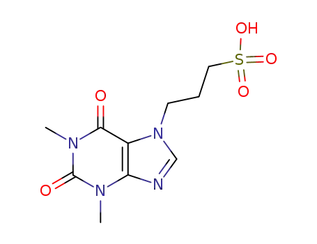 Molecular Structure of 1672-28-2 (1,2,3,6-tetrahydro-1,3-dimethyl-2,6-dioxo-7H-purine-7-propanesulphonic acid)