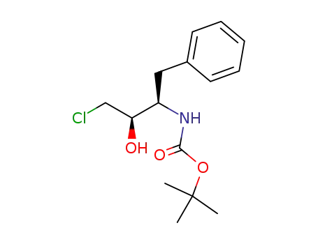 Molecular Structure of 923601-69-8 ((1R,2S)[3-chloro-2-hydroxy-1-(phenylmethyl)propyl]carbamic acid 1,1-dimethylethyl ester)