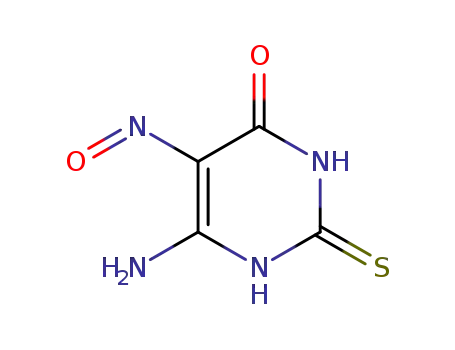 Molecular Structure of 1672-48-6 (4-AMINO-6-HYDROXY-2-MERCAPTO-5-NITROSOPYRIMIDINE)