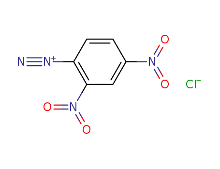 Molecular Structure of 77232-70-3 (Benzenediazonium, 2,4-dinitro-, chloride)