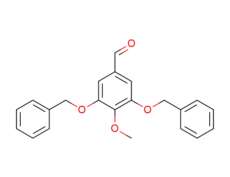 Molecular Structure of 13326-72-2 (Benzaldehyde, 4-methoxy-3,5-bis(phenylmethoxy)-)
