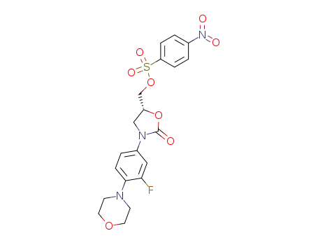 4-Nitro-benzenesulfonic acid (R)-3-(3-fluoro-4-morpholin-4-yl-phenyl)-2-oxo-oxazolidin-5-ylmethyl ester