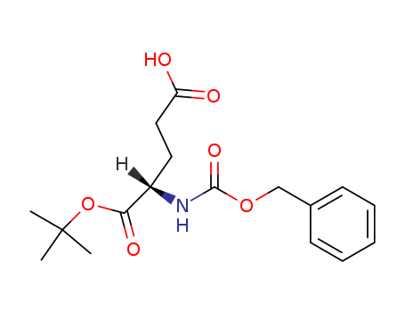 5891-45-2,Z-GLU-OTBU,Glutamic acid, N-carboxy-,N-benzyl 1-tert-butyl ester, L- (8CI);N-(Benzyloxycarbonyl)glutamic acid a-tert-butyl ester;NSC 169169;a-tert-ButylN-benzyloxycarbonyl-L-glutamate;Z-Glu-OtBu;Glutamicacid, N-carboxy-, N-benzyl 1-tert-butyl ester (7CI);