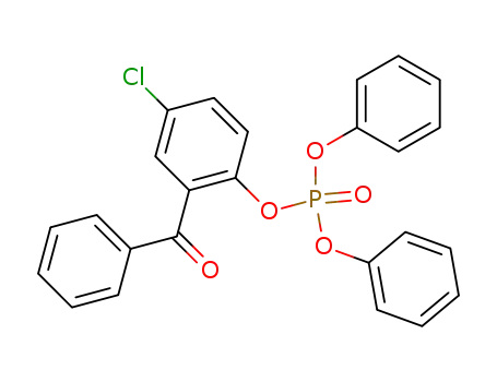 Molecular Structure of 854143-48-9 (2-benzoyl-4-chlorophenyldiphenyl phosphate)