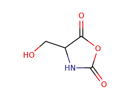 Molecular Structure of 16874-72-9 (4-(hydroxymethyl)oxazolidine-2,5-dione)
