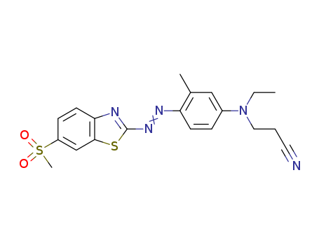 Propanenitrile,3-[ethyl[3-methyl-4-[2-[6-(methylsulfonyl)-2-benzothiazolyl]diazenyl]phenyl]amino]-