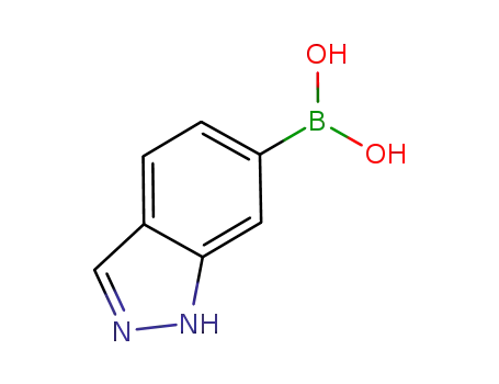 Molecular Structure of 885068-10-0 (6-INDAZOLYBORONIC ACID)